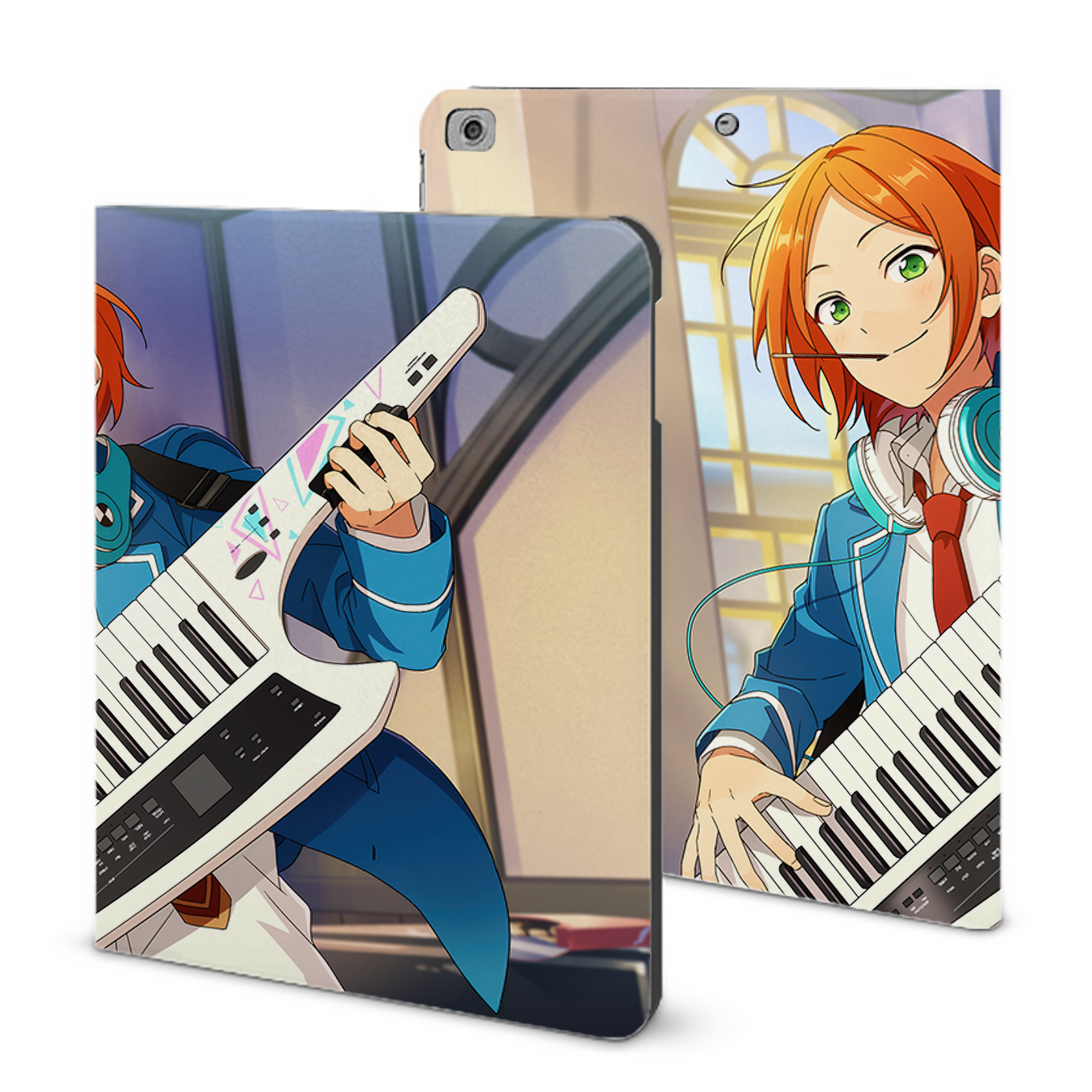 （画像用） あんさんぶるスターズ! Ensemble Stars IPad ケース ブック型 PUレザー TPU 耐衝撃 軽量 薄型 ペン収納なし 全面保護 IPad 各モデル対応